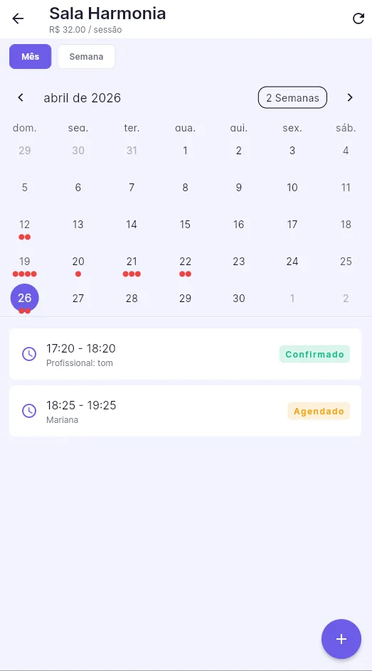 Agenda integrada e calendário inteligente